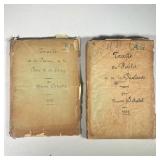 (2PC) MAURICE SCHOEBEL MANUSCRIPTS | Typewritten manuscripts with handwritten pages: Traite de la Po