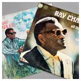 (2PC) RAY CHARLES ALBUMS | Vinyl record albums, including "A Message from the People" and "All Time 