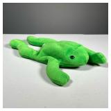 1993 EARLY KOREAN MADE BEANIE BABY | "Legs the Frog" - no swing tag, 1993 tush tag, "Handmade in Kor