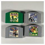 (4PC) N64 GAME CARTRIDGES | Including Super Mario 64; Wave Race 64; Army Men: Sarge