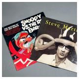 (2PC) COMEDY RECORDS | Vinyl record albums, including: Snoopy vs. the Red Baron (Peter Pan Pop Band 