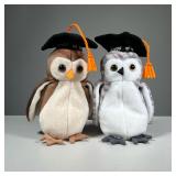 (2PC) "WISE" & "WISER" BEANIE BABIES | Including 1997 "WISE" class of 98 and 1999 "WISER" class of 9