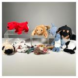 (9PC) RARE 1996 TY BEANIE BABIES | Aquatic-themed and dog Beanie Babies, including: "Echo" with TAG 