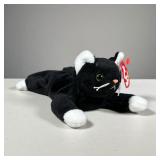 1994 "ZIP" BEANIE BABY | No style number, black cat TY Beanie Baby with 1993 tush tag and PVC pellet