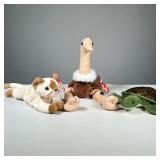 (3PC) MISC. BEANIE BABIES | Including: 1997 "STRETCH" (with PVC pellets); 1996 "SNIP" (style 4120, w