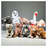 (10PC) ASSORTED 1999/2000 BEANIE BABIES | Includes: Eucalyptus, Knuckles, Pecan, Tiptoe, Stilts, Tru