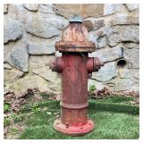 MUELLER CHATTANOOGA TENN FIRE HYDRANT | Red-painted fire hydrant, likely early to mid-20th century. 