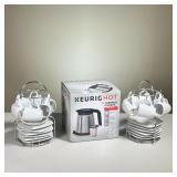 (3PC) KEURIG CARAFE AND ESPRESSO CUPS | Keurig Carafe for use with Keurig Plus series brewers. New i