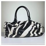 KATE SPADE BABY BAG | Black and white striped Kate Spade baby bag, lined with easy-to-clean material