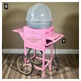 NOSTALGIA COLLECTIONS CARNIVAL COTTON CANDY MACHINE | Cotton Candy Cart with wheels. - l. 33 x w. 16