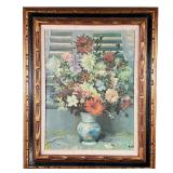 MARCEL DYF (1899-1985), GICLEE | A reproduction print on canvas of a still life with flowers in a va
