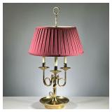 BOULLOITE LAMP | Brass bouillotte table lamp, 20th century, with nice details and regular bulb fitti