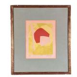 BERTRAND DORNY (1931-2015) | Ana Yellow and red woodblock print Ed. 8/30, pencil signed, numbered, a