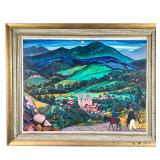 CARL PAPPE (MEXICAN, 1900-1998) | Carl Lewis Pappe (1900-1998) Figures in a mountain village Oil on 