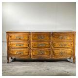 HENREDON LONG DRESSER | American made! Villandry by Henredon - incredibly high-quality serpentine ch