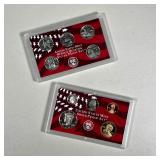 (2PC) US MINT PROOF SETS | Including a 2001 United States Mint Silver Proof Set with a dollar coin, 