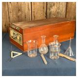 MASTER MASON SILVER SET | In original box [broken lid], unsure if contents are complete, with beaker