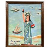 BERTHA HOLOZAN (1917-2004) | Bertha A Holozan (1917-2004) Oil on board Dated 1989. - w. 8.6 x h. 11 