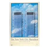 1994 NYC MARATHON MERCEDES BENZ POSTER | Mercedes Benz sponsored poster commemorating the 1994 New Y