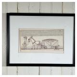 JACK SAVITSKY (1910-1991) | Silver Creek Coal Co. Drawing, ink on paper Signed and dated 1982 lower 