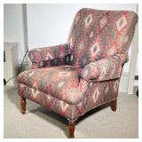 KILIM UPHOLSTERED NAPOLEON III STYLE ARM CHAIR | Vintage Napoleon III style Arm Chair with Kilim pat