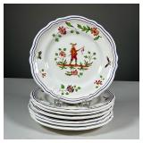 (7PC) LONGCHAMP PLATES | Houstiers Longchamp dishes, some marked "Nueva San Isidro / Longchamp Franc