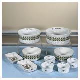 (10PC) D’AUTEUIL BAKEWARE | Including for ramekins, two small rectangular, and four different sized 