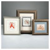 (3PC) SMALL PRINTS & COLORED ETCHINGS | Includes: “Fiddlers Jamboree” by Philip Carwell, “The Red Sh