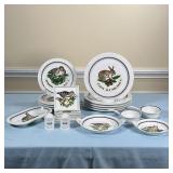 (20PC) D’AUTEUIL PORCELAIN DISHES | Including an oval open butter dish (l. 9-3/8 in.), six square di