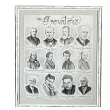 INNOVATORS OF HISTORY | Poster of hand drawn “Innovators” of history. - w. 17 x h. 20.5 in 