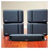 (5PC) BOSE 5.1 SURROUND SOUND SPEAKER SYSTEM | Includes: VCS-10 Center Channel speaker, 2 Left 201 S