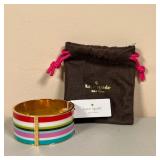 KATE SPADE COLORFUL METAL BANGLE | New with tag, colorful metal bangle by Kate Spade with a small pr