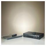 (2PC) PANASONIC BLU-RAY & MITSUBISHI VCR | Includes: Panasonic Blu-Ray player with power cord and re