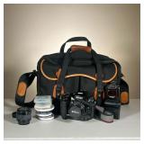 NIKON F4 FILM CAMERA WITH ACCESSORIES | Includes Nikon F4 film camera with multi-control back, 85mm 