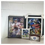 (4PC) NY GIANTS FOOTBALL LOT | Wilson 1993 Giants Football with facsimile signatures with Original B
