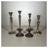 (6PC) STERLING CANDLESTICKS | Three pairs of weighted Sterling Silver Candlesticks, including Fisher