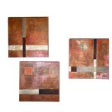 (3PC) MARTA CANELLAS & SILVIA ANGUSTO | Geometric triptych by Marta Canellas (b. 1960) and Silvia An