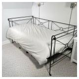 METAL FRAME DAYBED | Scrolled metal Bedframe twin size Bedframe; mattress not included. - l. 84 x w.