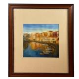 DAMON BELL MIXED MEDIA | Mixed media, original work on paper, signed and dated, nicely matted and fr