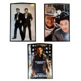(3PC) FRAMED MOVIE POSTERS | Domed front frames, including Jack Reacher and others. - w. 25 x h. 37 