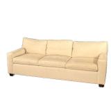 MITCHELL GOLD + BOB WILLIAMS CREAM COUCH | Large cream-colored couch by Mitchell Gold & Bob Williams
