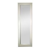 TALL WALL MIRROR | All white wall mirror. - l. 24.5 x h. 74.25 in 