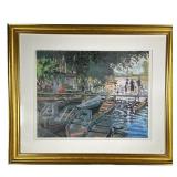 “BATHERS AT LA GRENOUILLERE” CLAUDE MONET FRAMED PRINT | Print of “Bathers at La Grenouillere” by Cl