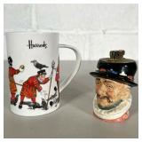TOBY TABLE LIGHTER AND ROYAL MUG | Includes: Harrods beefeater mug and Beefeater Toby table lighter.
