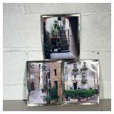 (3PC) CRATE & BARREL METAL FRAMES | 3 8x10 metal Crate & Barrel frames. - w. 8 x h. 10 in 