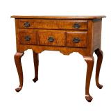 Tiger Maple Lowboy | Lowboy with consistent tiger striping having a full-width drawer above three sm
