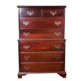 Hungerford Mahogany Dresser | Tall Chippendale style mahogany dresser with seven drawers. - l. 34 x 