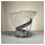 Bertil Vallien for Danks Design Silver Plated Candle Holder | New in sealed bag. Sculptural silver-p