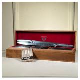 (3pc) Gerber Knife Set | Mid century Gerber Legendary Blades set of twelve Miming steak knives in wa