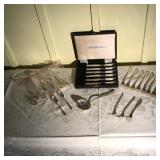 (30pc) Misc. Sterling Flatware | Lot Includes: (1) Kirk & Sons Ornate Berry Spoon. (12) Gorham Demit